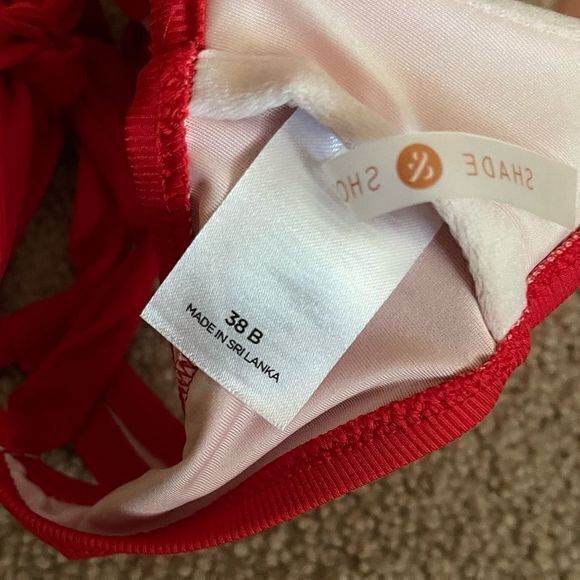 NWOT 38B Shade and Shore‎ Red Light Lift Bralette Bikini Top - Picture 5 of 6